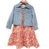 BT31: Girls Denim Jacket, Dress & Headband Outfit (5-12 Years)